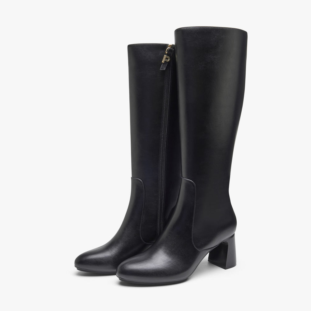 Snatched but Comfy Boot in Shiny Black, Foto 2
